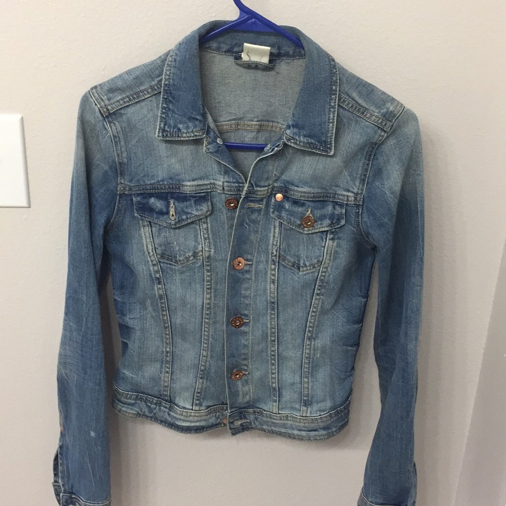 H&M distress denim/jean jacket. Price is firm.